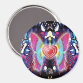 Feuerwerk-Ausbrüche Magnet (Vorderseite/Rückseite)