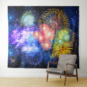 Feuerwerk-Ausbrüche Wandteppich (Beispiel (Horizontal))