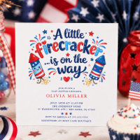 Feuerwerk-Baby-Shower-Einladung