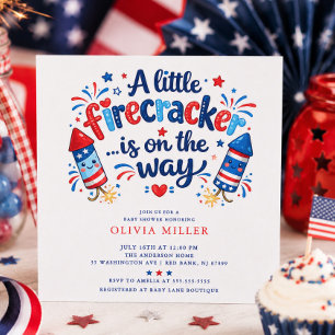 Feuerwerk-Baby-Shower-Einladung Einladung