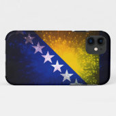 Feuerwerk; Bosnien-Flagge Case-Mate iPhone Hülle (Rückseite (Horizontal))