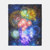 Feuerwerk Bursts Fleece Blanket (Vorderseite)