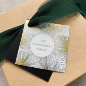 Feuerwerk Bursts Gold Foil Geschenktasten Geschenkanhänger