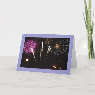Feuerwerk danken Ihnen zu kardieren Dankeskarte