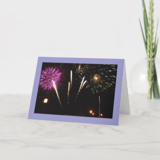 Feuerwerk danken Ihnen zu kardieren Dankeskarte