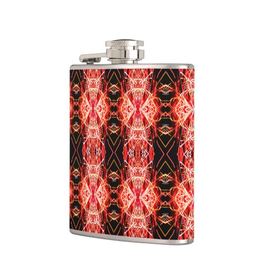 Feuerwerk Design Vinyl Wrapped Flask Flachmann (Links)