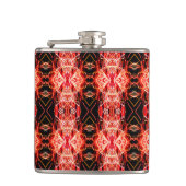 Feuerwerk Design Vinyl Wrapped Flask Flachmann (Vorderseite)