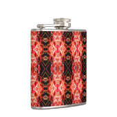 Feuerwerk Design Vinyl Wrapped Flask Flachmann (Rechts)
