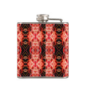 Feuerwerk Design Vinyl Wrapped Flask Flachmann (Rückseite)
