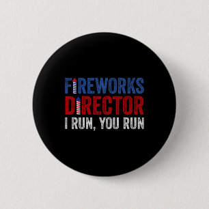Feuerwerk Director Shirt Funny 4. Juli Feuerwor Button