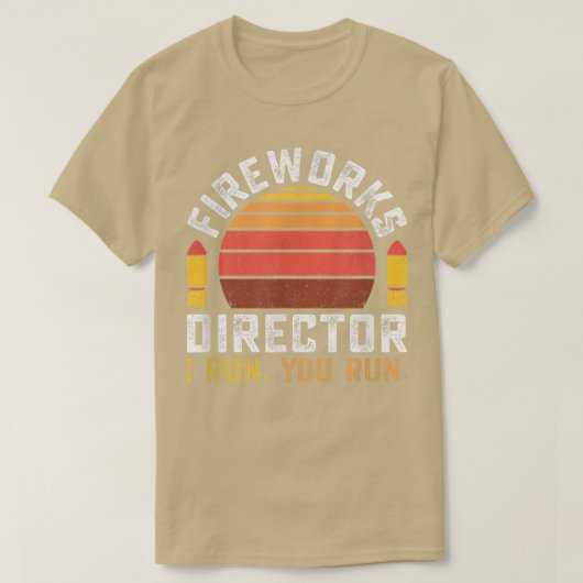 Feuerwerk Direktor 4. Juli T-Shirt (Design vorne)