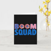 Feuerwerk Direktor Funny 4. Juli Boom Squad. Karte (Gelbe Blume)