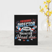Feuerwerk Direktor Funny 4. Juli Karte (Gelbe Blume)