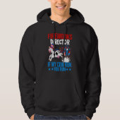 Feuerwerk Direktor Happy 4. Juli American Flag Hoodie (Vorderseite)