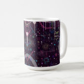 Feuerwerk-Display: Abstrakte Kunst  Kaffeetasse (VorderseiteRechts)
