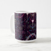 Feuerwerk-Display: Abstrakte Kunst  Kaffeetasse (Vorderseite Links)