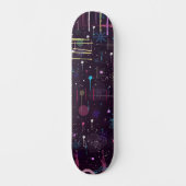 Feuerwerk-Display: Abstrakte Kunst  Skateboard (Vorderseite)