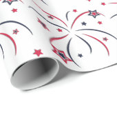 Feuerwerk-Display Geschenkpapier (Rolleneckpunkt)