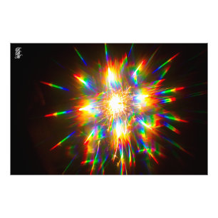 Feuerwerk durch 3D-Brille 1 Fotodruck