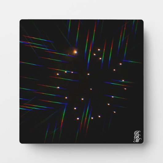 Feuerwerk durch 3D-Brille 4 Fotoplatte (Vorderseite)