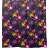 Feuerwerk Duschvorhang (Vorderseite)