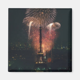 Feuerwerk, Eiffelturm, Paris, Frankreich Magnet