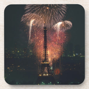 Feuerwerk, Eiffelturm, Paris, Frankreich Untersetzer