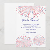 Feuerwerk Einladung (Vorne/Hinten)