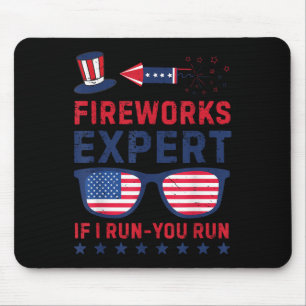 Feuerwerk Experte - Ich laufe, du läufst, lustiger Mousepad