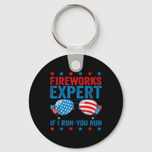 Feuerwerk Experte - Ich laufe, du läufst lustiger Schlüsselanhänger