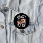 Feuerwerk-Experte, wenn ich Sie ausführen, 4. Juli Button (Beispiel)