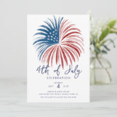 Feuerwerk Extravaganza 4. Juli Einladung (Stehend Vorderseite)