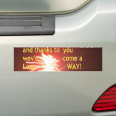 Feuerwerk Feier mit Dankeschön Nachricht Autoaufkleber (Auf Auto)