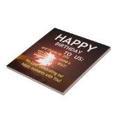 Feuerwerk Feier mit Dankeschön Nachricht Fliese (Seite)