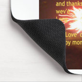 Feuerwerk Feier mit Dankeschön Nachricht Mousepad (Ecke)
