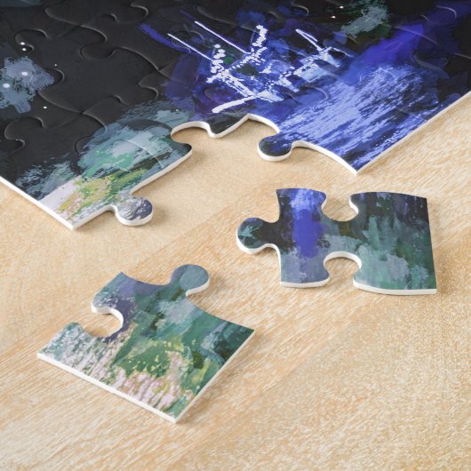 Feuerwerk Feier Ozeanboot Farbe Puzzle (Seite)