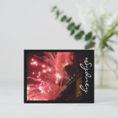 Feuerwerk Feiertagspostkarte (Stehend Vorderseite)