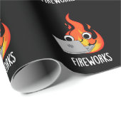 Feuerwerk Feuer Feuer Flamme Puppe Dunkel BG Geschenkpapier (Rolleneckpunkt)