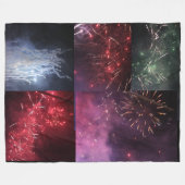 Feuerwerk-Fleece-Decke Fleecedecke (Vorderseite (Horizontal))