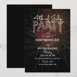 Feuerwerk Foto Barbecue 4. Juli Party Einladung