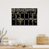 Feuerwerk Foto Display Mitarbeiter des Monats Poster (Küche)