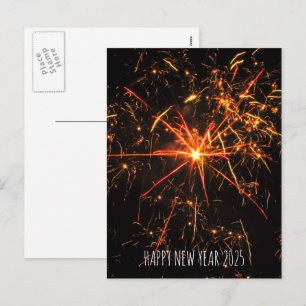Feuerwerk Foto Frohes Neues Jahr 2026 Feiertag Feiertagspostkarte
