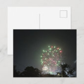 Feuerwerk Foto Postkarte (Vorne/Hinten)