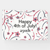 Feuerwerk Frohes 4. Juli 250. Banner (Horizontal)