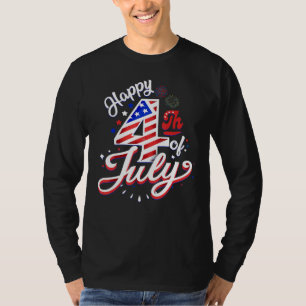 Feuerwerk Frohes 4. Juli US-Flagge Amerikanisch 4. T-Shirt