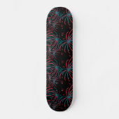 Feuerwerk Gezeichnet Moderner Skate Deck Skateboard (Vorderseite)