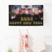 Feuerwerk glücklich Neujahrswand Banner (Insitu)