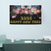 Feuerwerk glücklich Neujahrswand Banner (Messeveranstaltung)