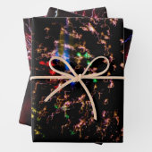 Feuerwerk im Himmel mit Lichtwegen Geschenkpapier Set (Beispiel)