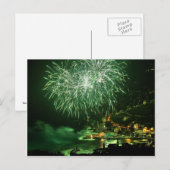 Feuerwerk in Recco Postkarte (Vorne/Hinten)